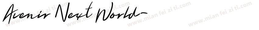 Avenir Next World字体转换